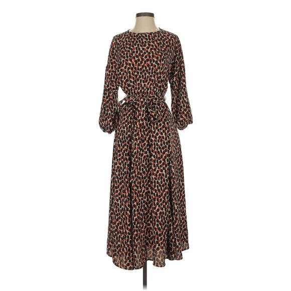 Kate Spade Dotty Leopard Tie-Waist Dress Sz. S- SOLD OUT ONLINE - Picture 1 of 5